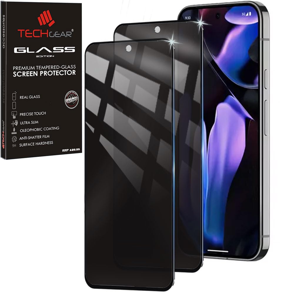Google Pixel 9 Pro XL Anti Spy, Privacy Full Coverage 3D Tempered Glass Screen Protectors
