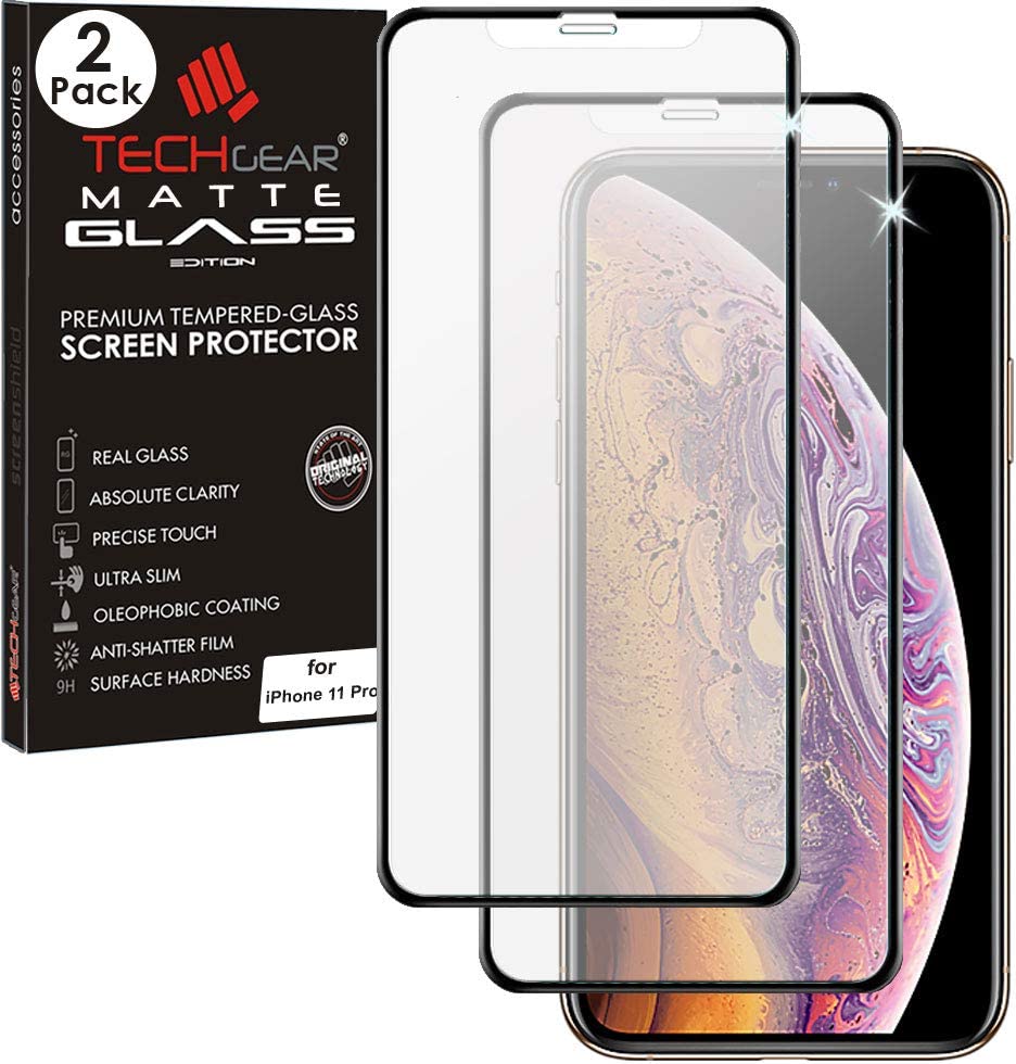 iPhone 11 Pro / iPhoen XS / X Anti Glare, Matte Full Coverage 3D Tempered Glass Screen Protectors