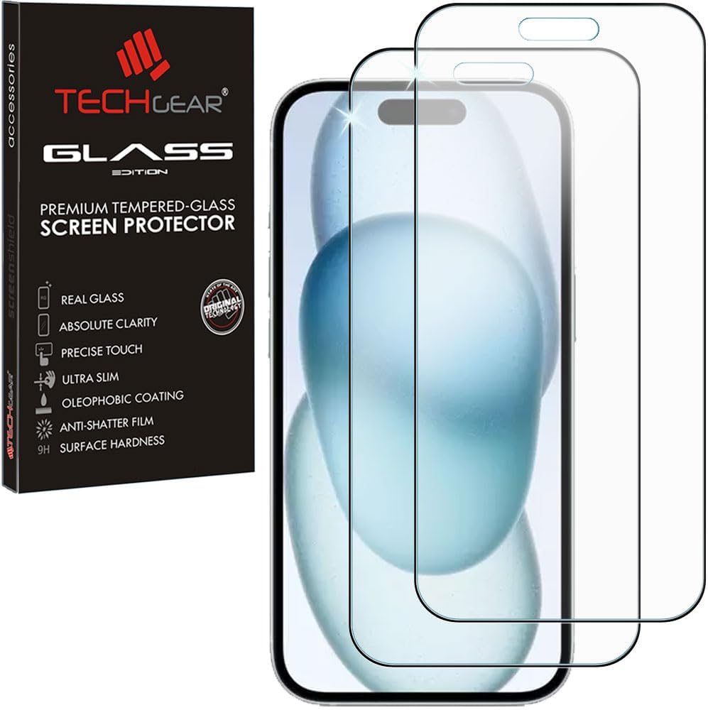 iPhone 16 Anti Glare, Matte Full Coverage 3D Tempered Glass Screen Protectors