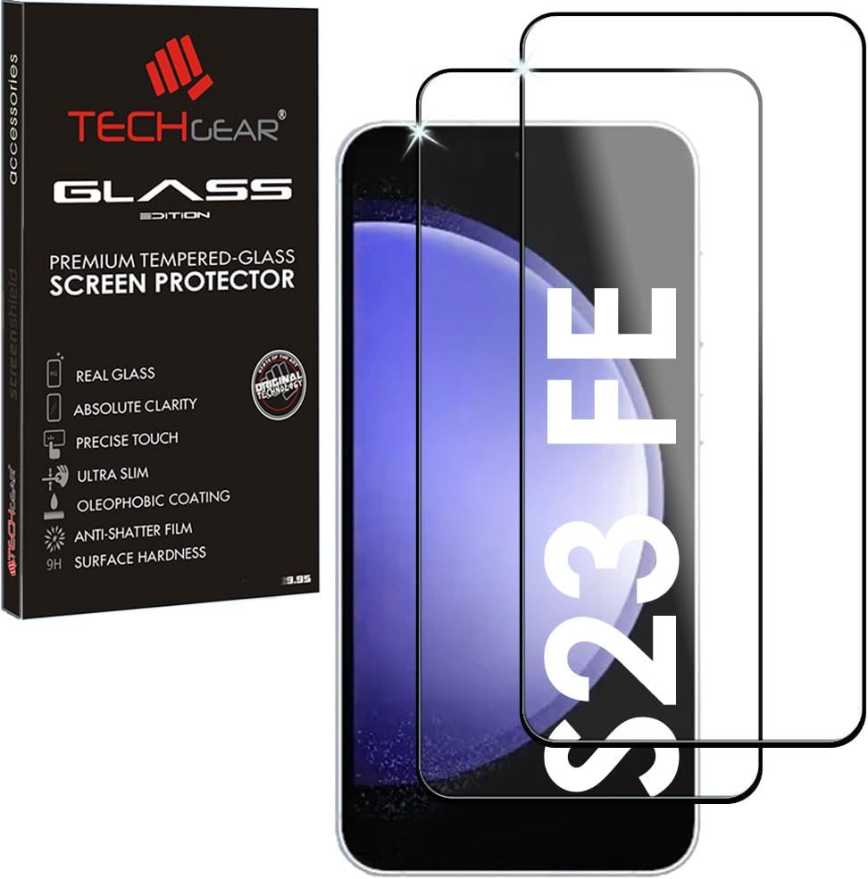 Samsung Galaxy S23 FE Full Coverage 3D Tempered Glass Screen Protectors