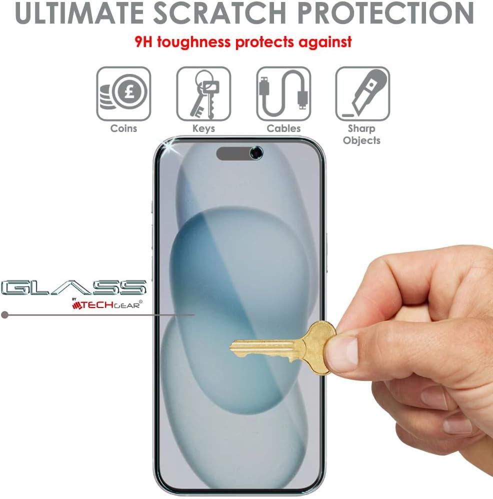 iPhone 15 Anti Spy, Privacy Tempered Glass Screen Protectors