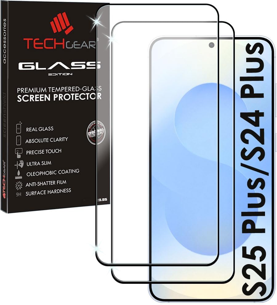 Samsung Galaxy S25 Plus Full Coverage 3D Tempered Glass Screen Protectors