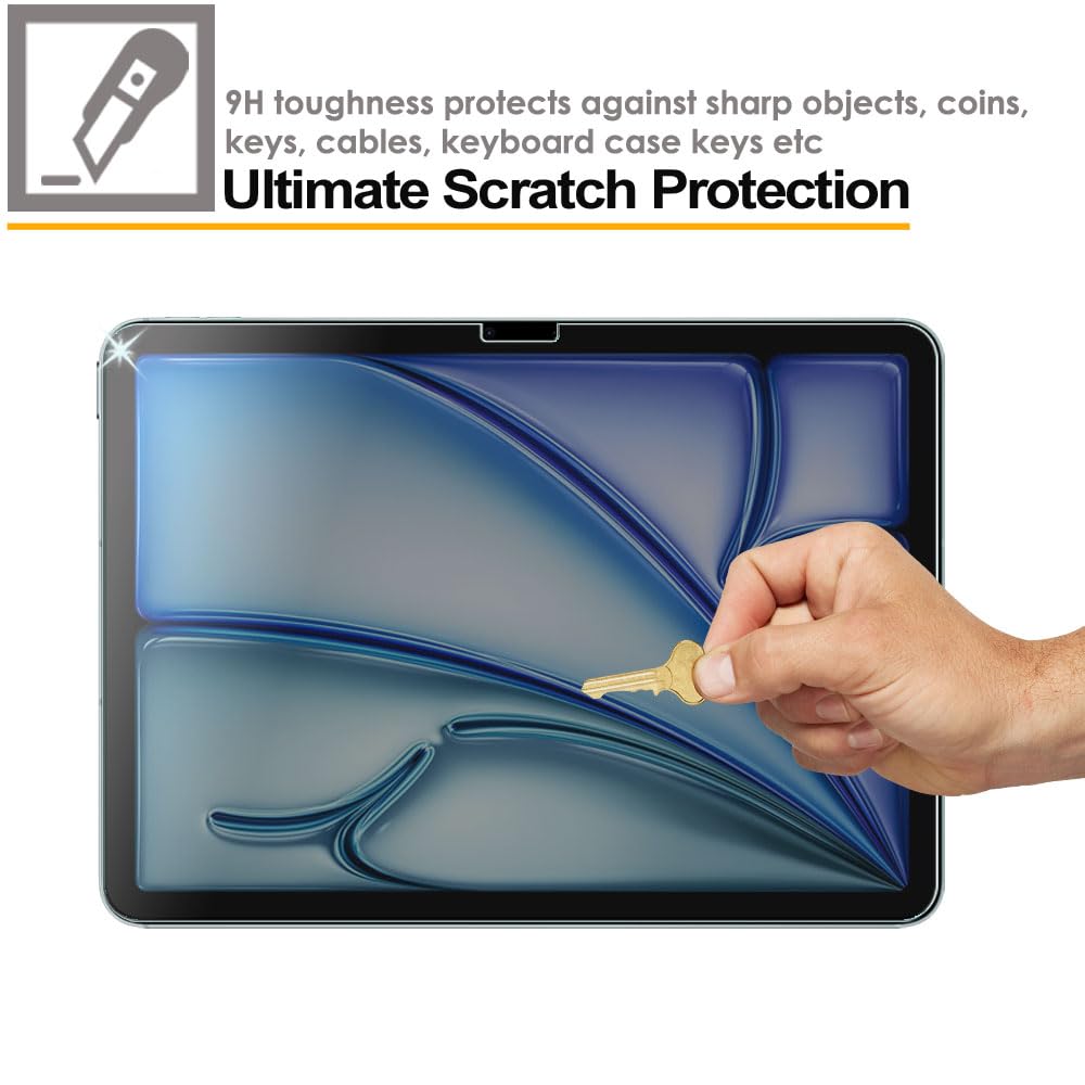 Anti Spy, Privacy Tempered Glass Screen Protector for Apple iPad Air 13" (M3, 2025 / M2, 2024)