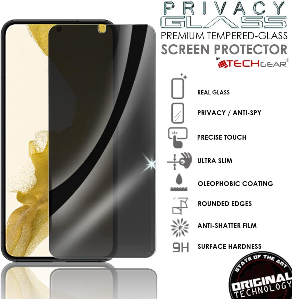Samsung Galaxy S23 FE 5G Anti Spy, Privacy Full Coverage 3D Tempered Glass Screen Protectors