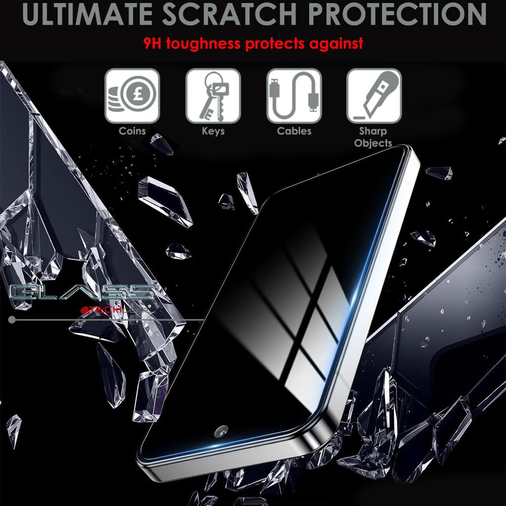 Google Pixel 9 Pro XL Anti Spy, Privacy Full Coverage 3D Tempered Glass Screen Protectors