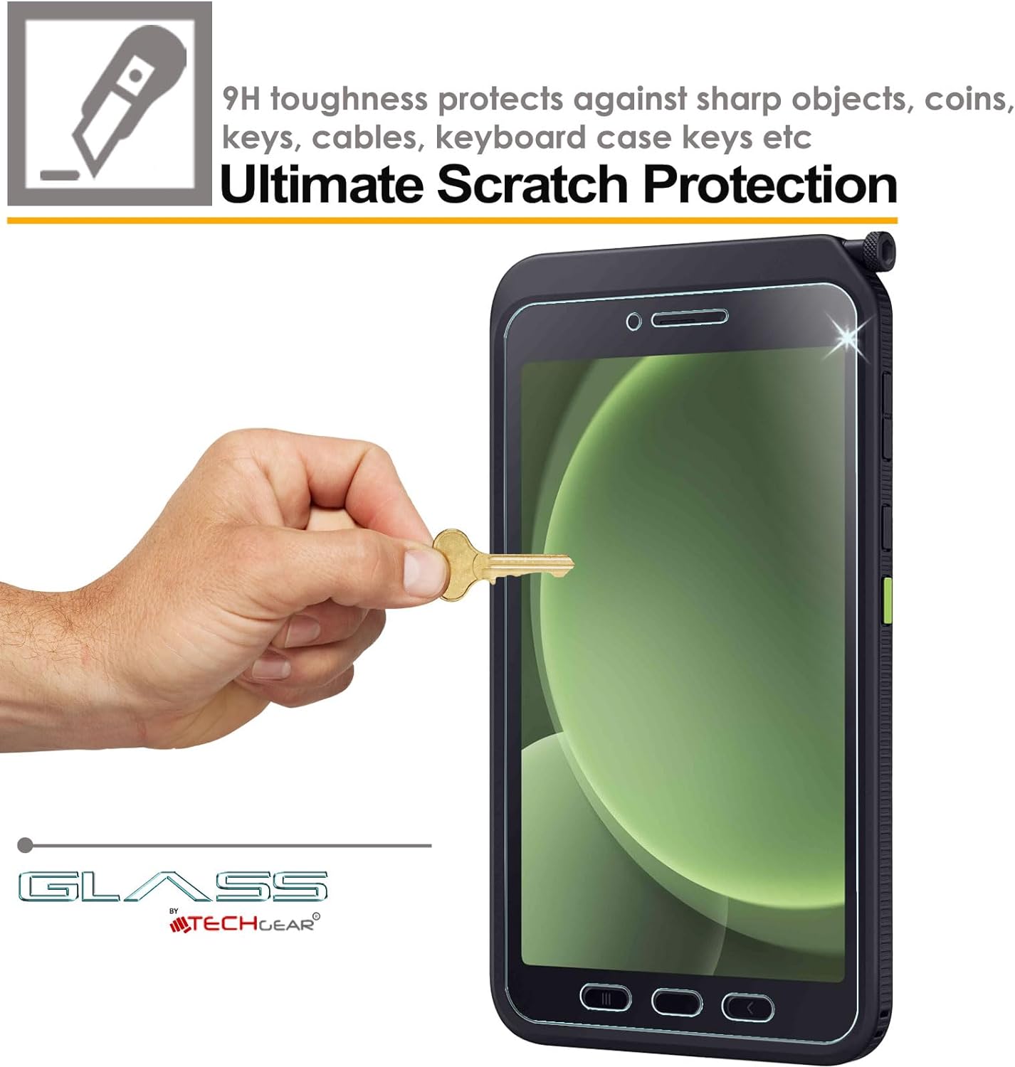 Samsung Galaxy Tab Active 5 8.0" 2024 (SM-X306) Tempered Glass Screen Protectors