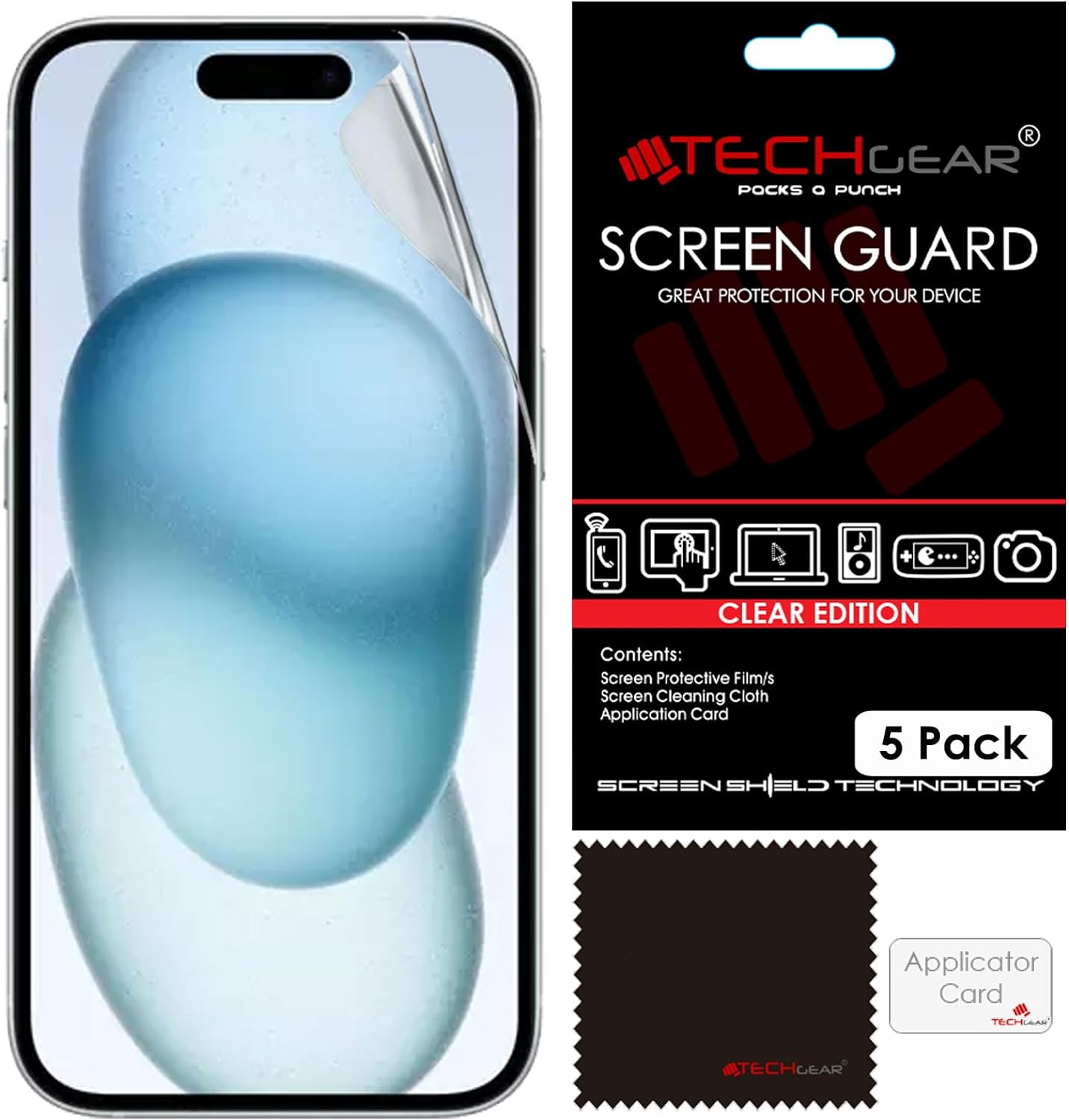 iPhone 15 Plus Clear Film Screen Protectors