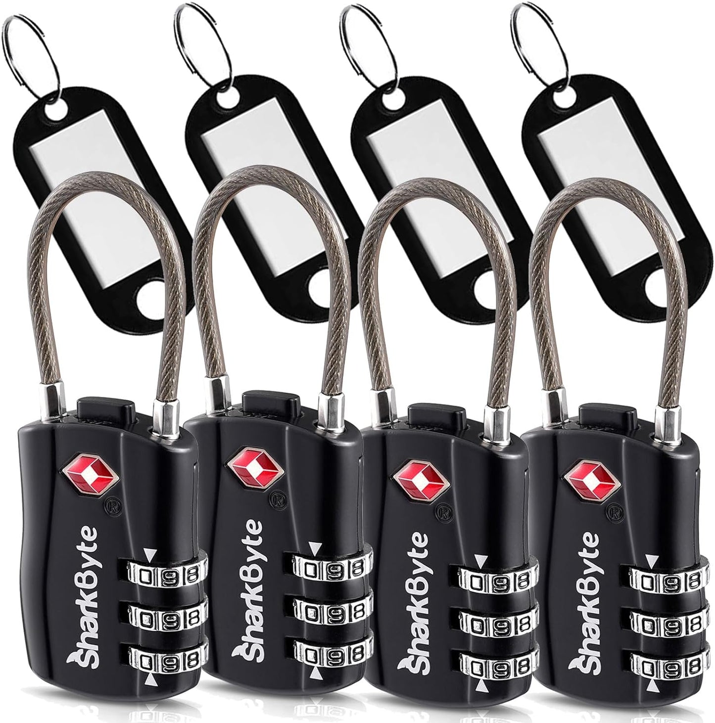 TSA Suitcase Locks 3-Dial Security Travel Combination Padlock