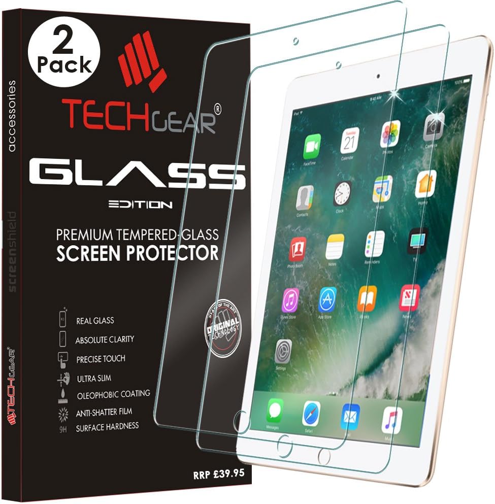 Apple iPad 9.7" (6th/5th Generation, 2018/2017) Tempered Glass Screen Protectors