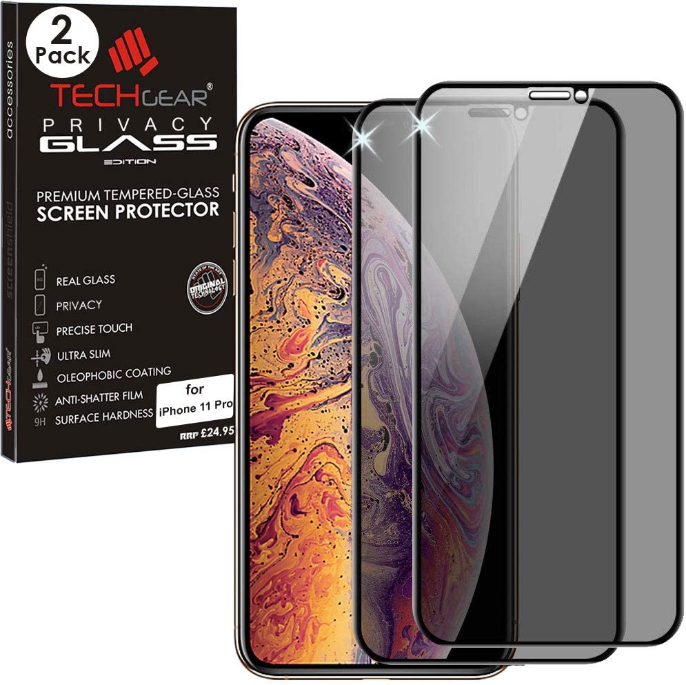 iPhone 11 Pro / iPhoen XS / X Anti Spy, Privacy Full Coverage 3D Tempered Glass Screen Protectors