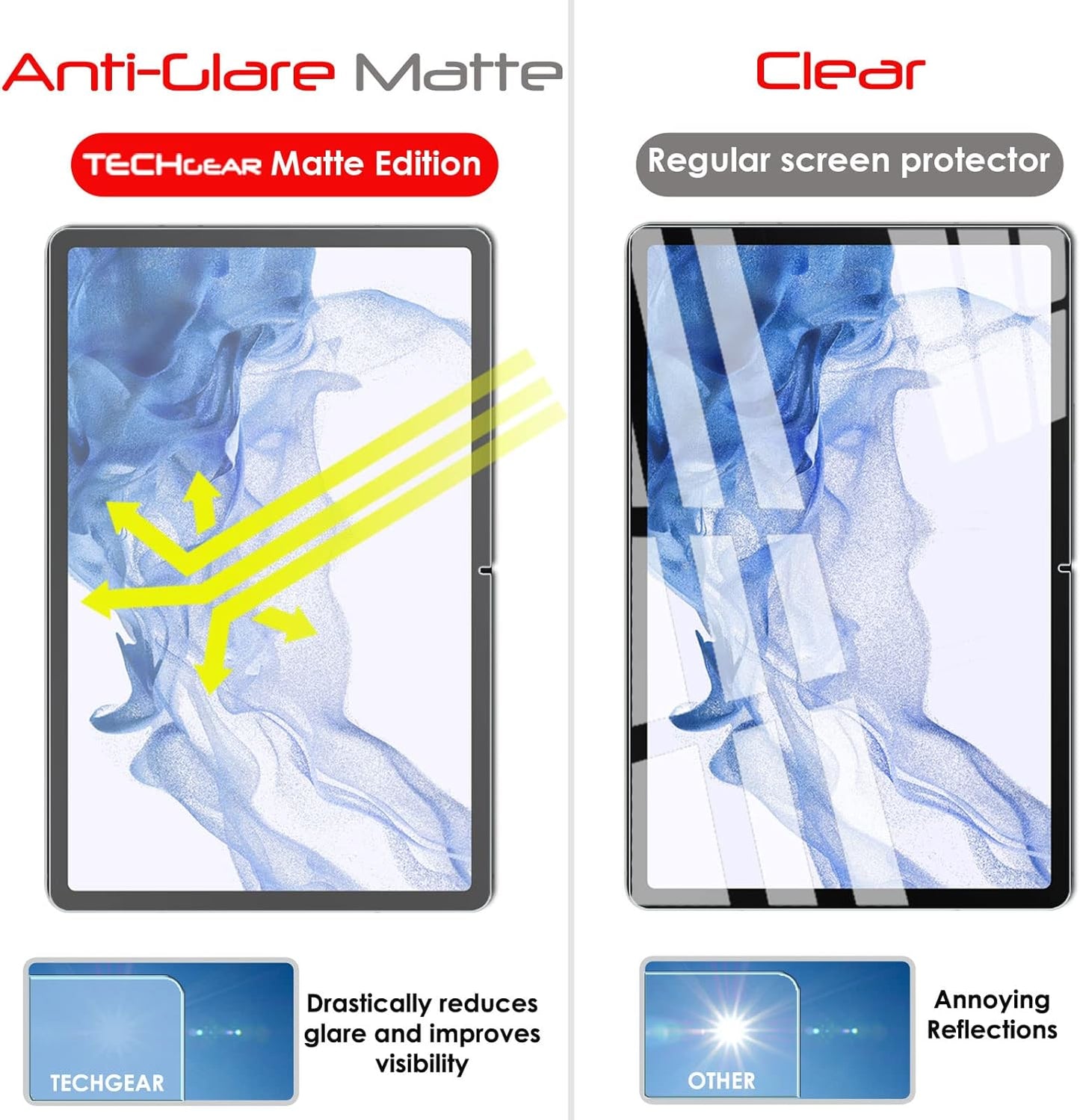 Samsung Galaxy Tab S9 11" (SM-X710 / SM-X716 Series) Anti Glare, Matte Film Screen Protectors