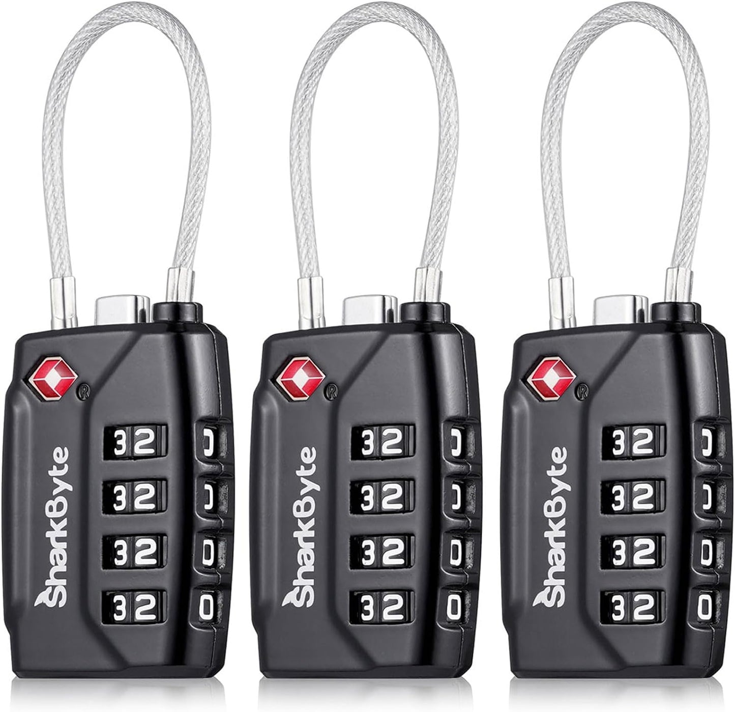 TSA Suitcase Locks 4-Dial Security Travel Combination Padlock
