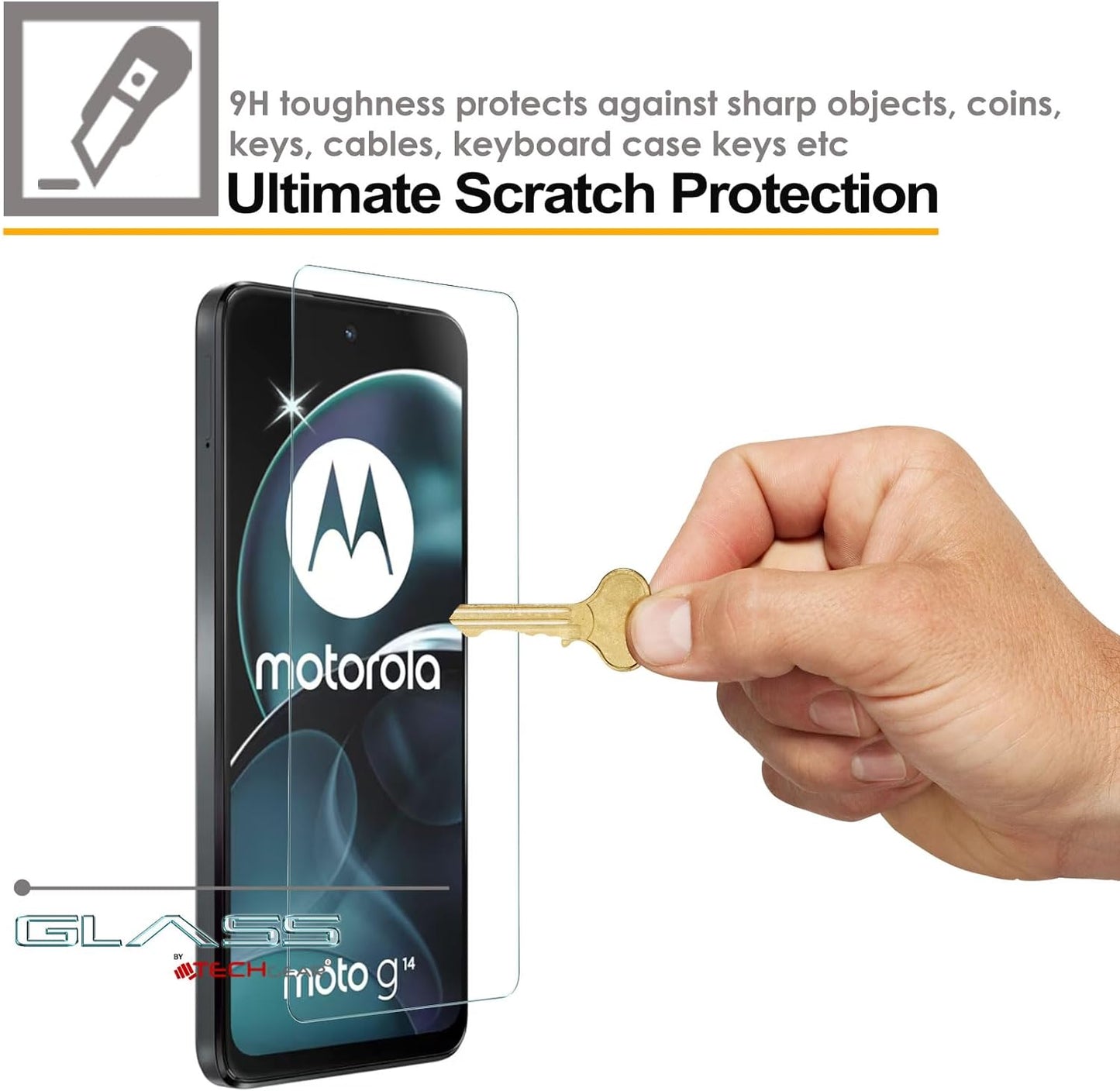 Motorola Moto G14 Tempered Glass Screen Protectors