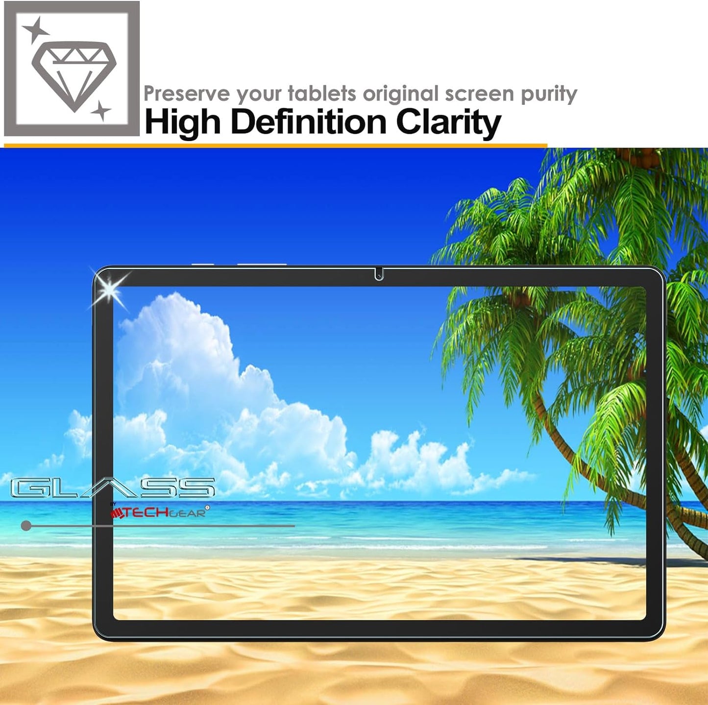 Samsung Galaxy Tab S9 FE Plus 12.4" (SM-X610 / SM-X616) Tempered Glass Screen Protectors