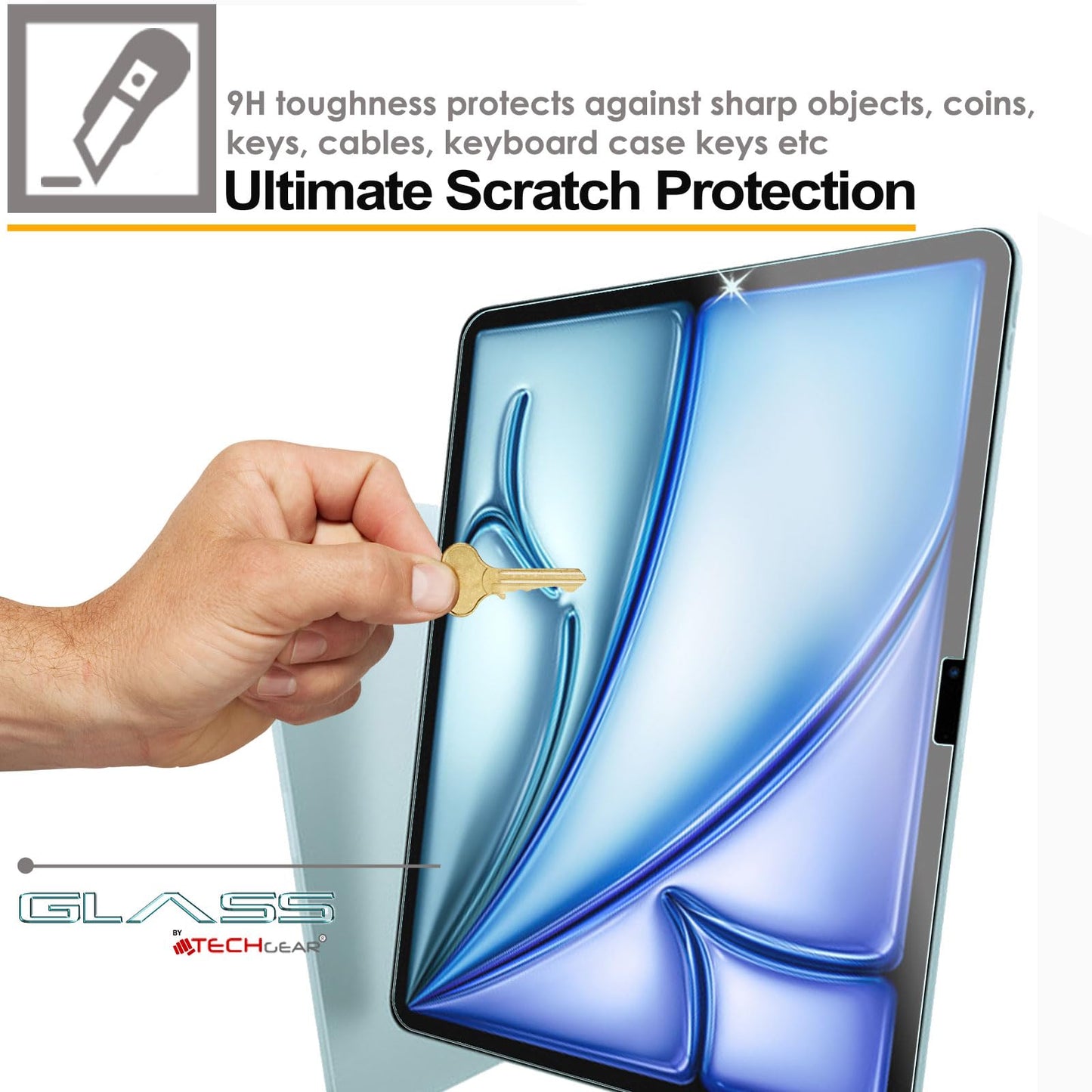 Clear HD Tempered Glass Screen Protector/s for Apple iPad Air 11" (M3, 2025 / M2, 2024)