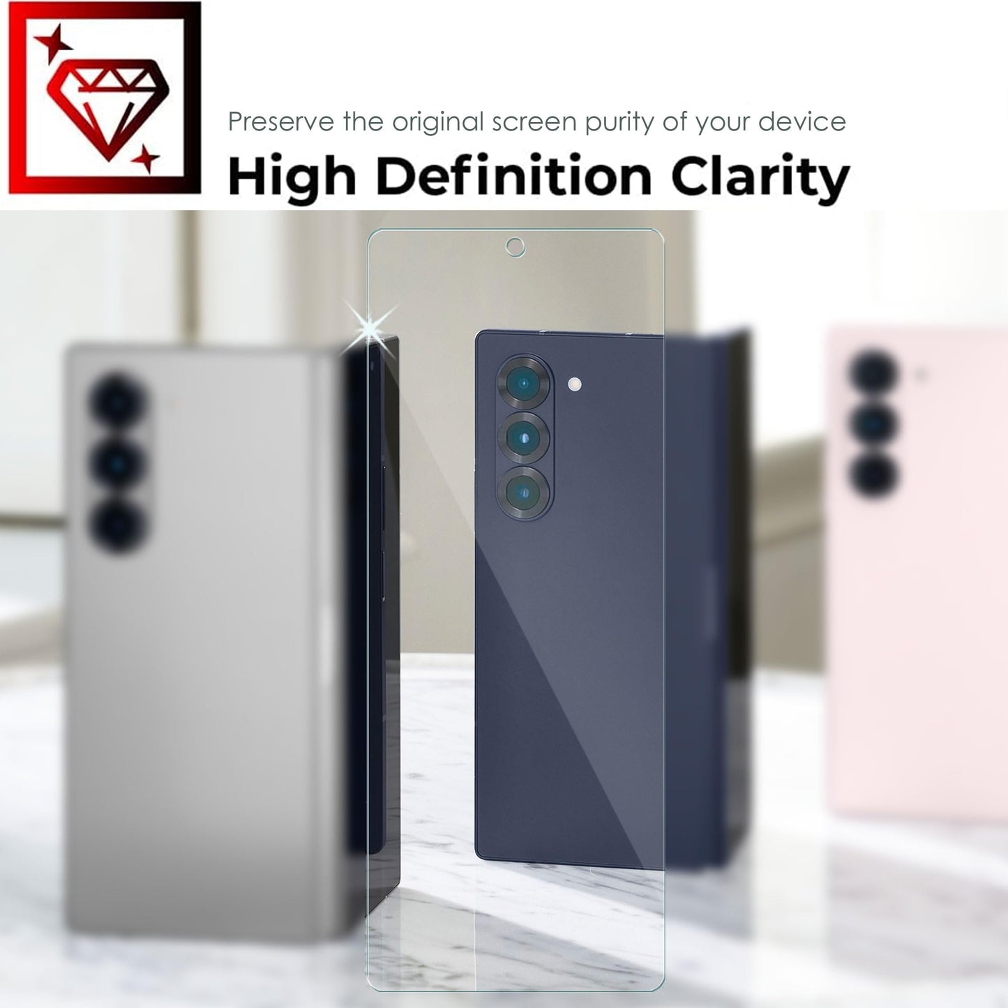Samsung Galaxy Z Fold 6 Tempered Glass Screen Protectors