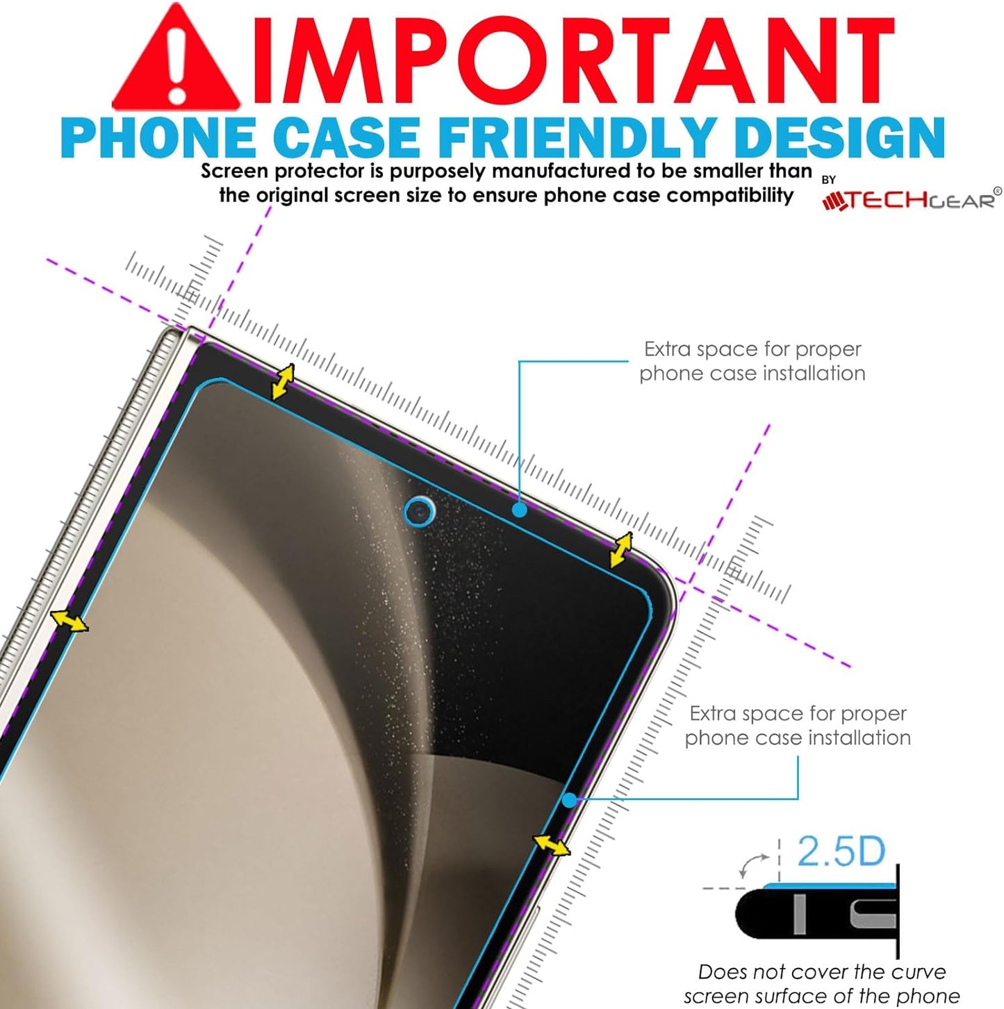 Samsung Galaxy Z Fold 4 Tempered Glass Screen Protectors