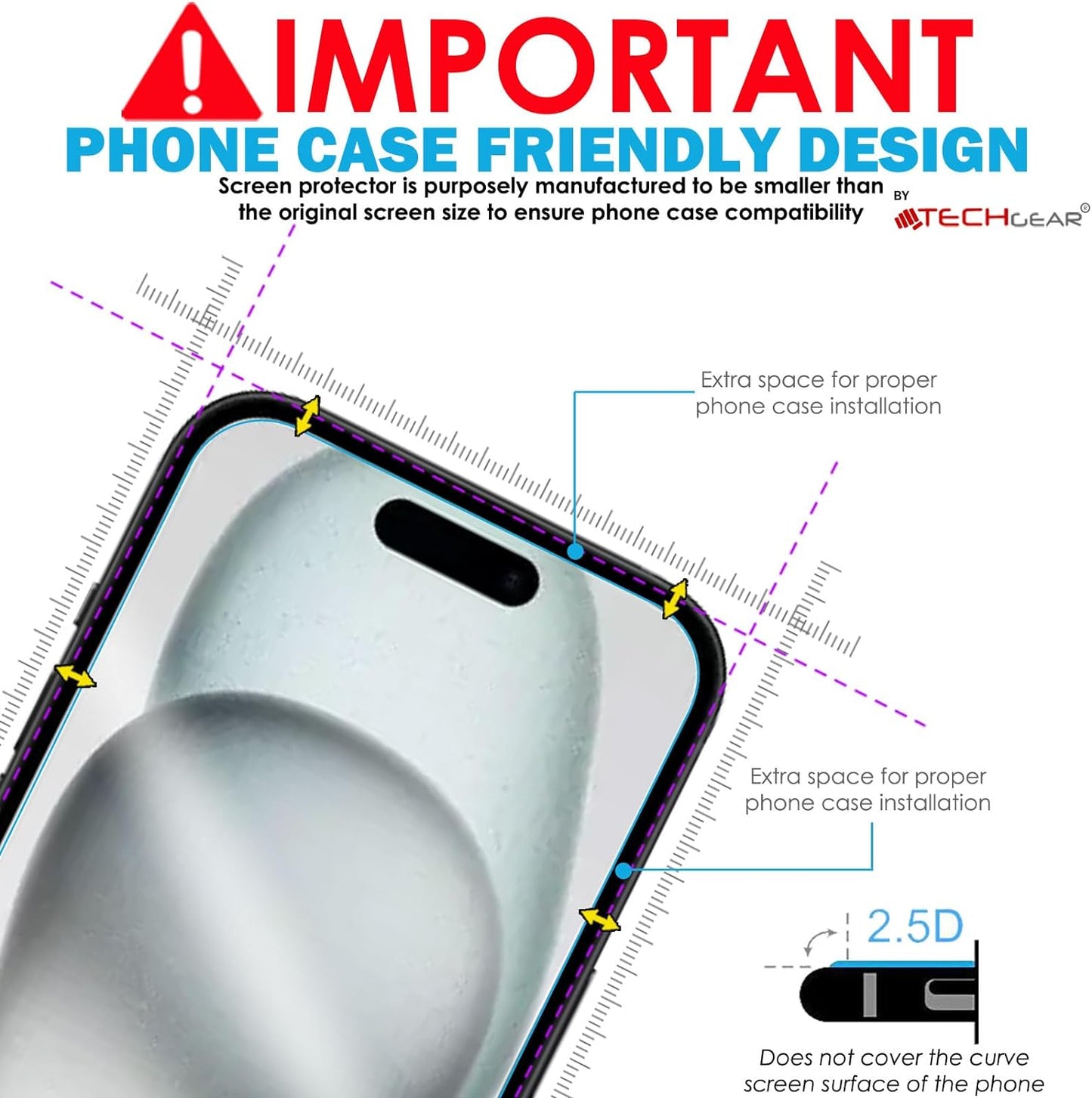 iPhone 15 Plus Tempered Glass Screen Protectors