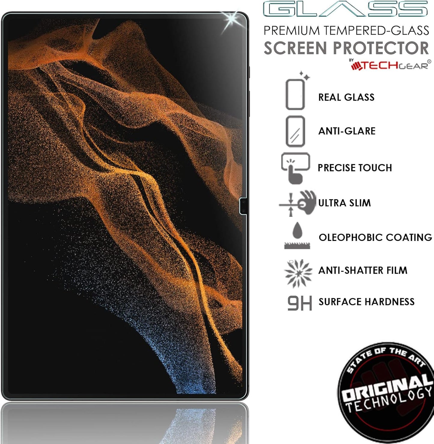 Anti Glare, Matte Tempered Glass Screen Protector for Samsung Galaxy Tab S11 Ultra, Tab S10 Ultra & Tab S9 Ultra 14.6" SM-X930 / X936 / X920 / X926 / X910 / X916