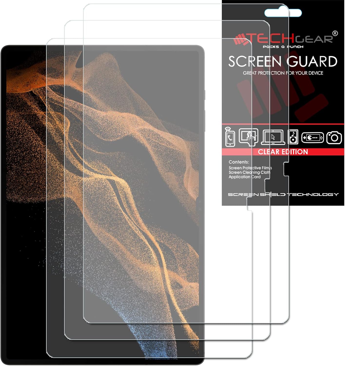 Clear Film Screen Protectors for Samsung Galaxy Tab S11 Ultra / S10 Ultra / S9 Ultra / S8 Ultra 14.6" (SM-X930 / X936 / X920 / X926 / X910 / X916 / X900 / X906)