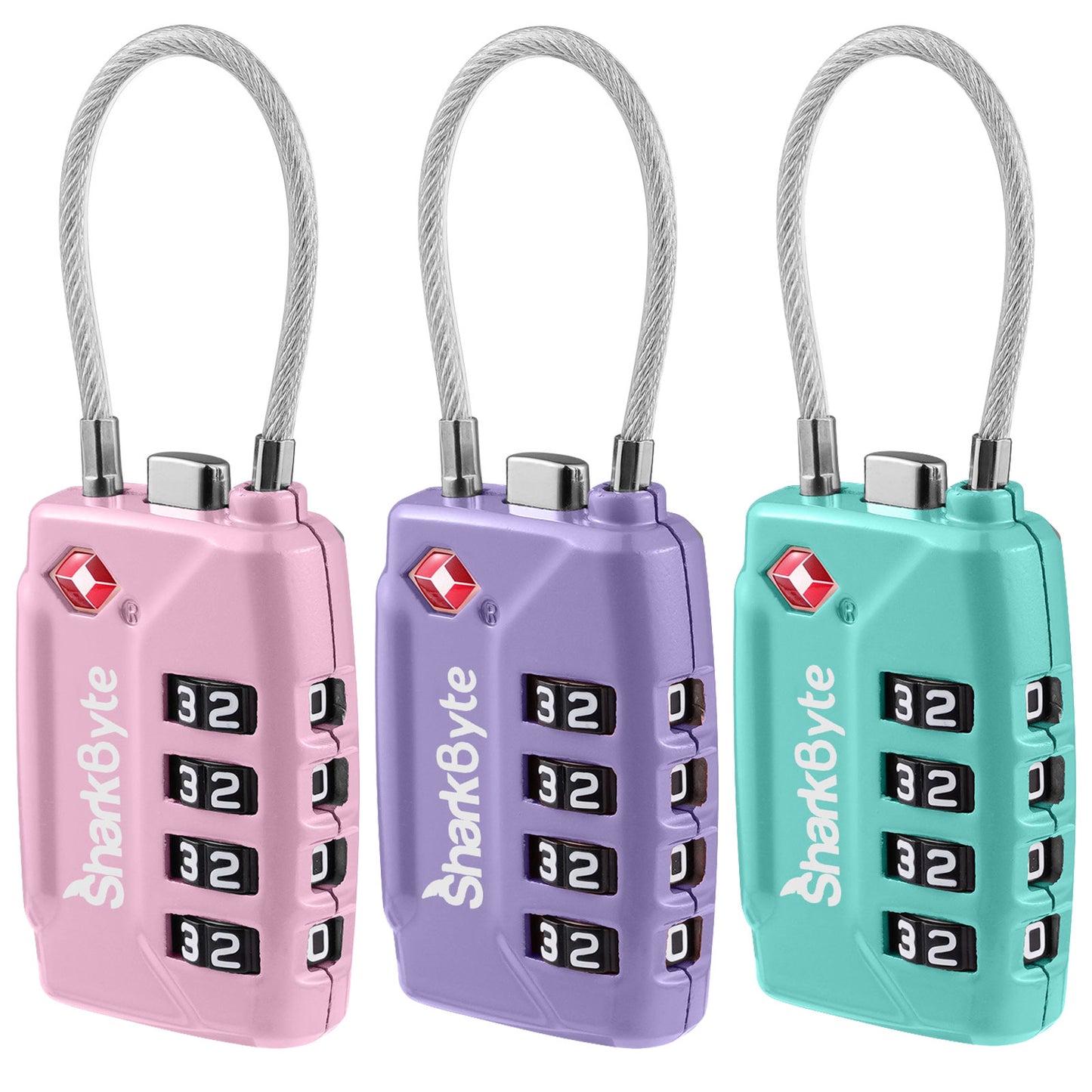 TSA Suitcase Locks 4-Dial Security Travel Combination Padlock