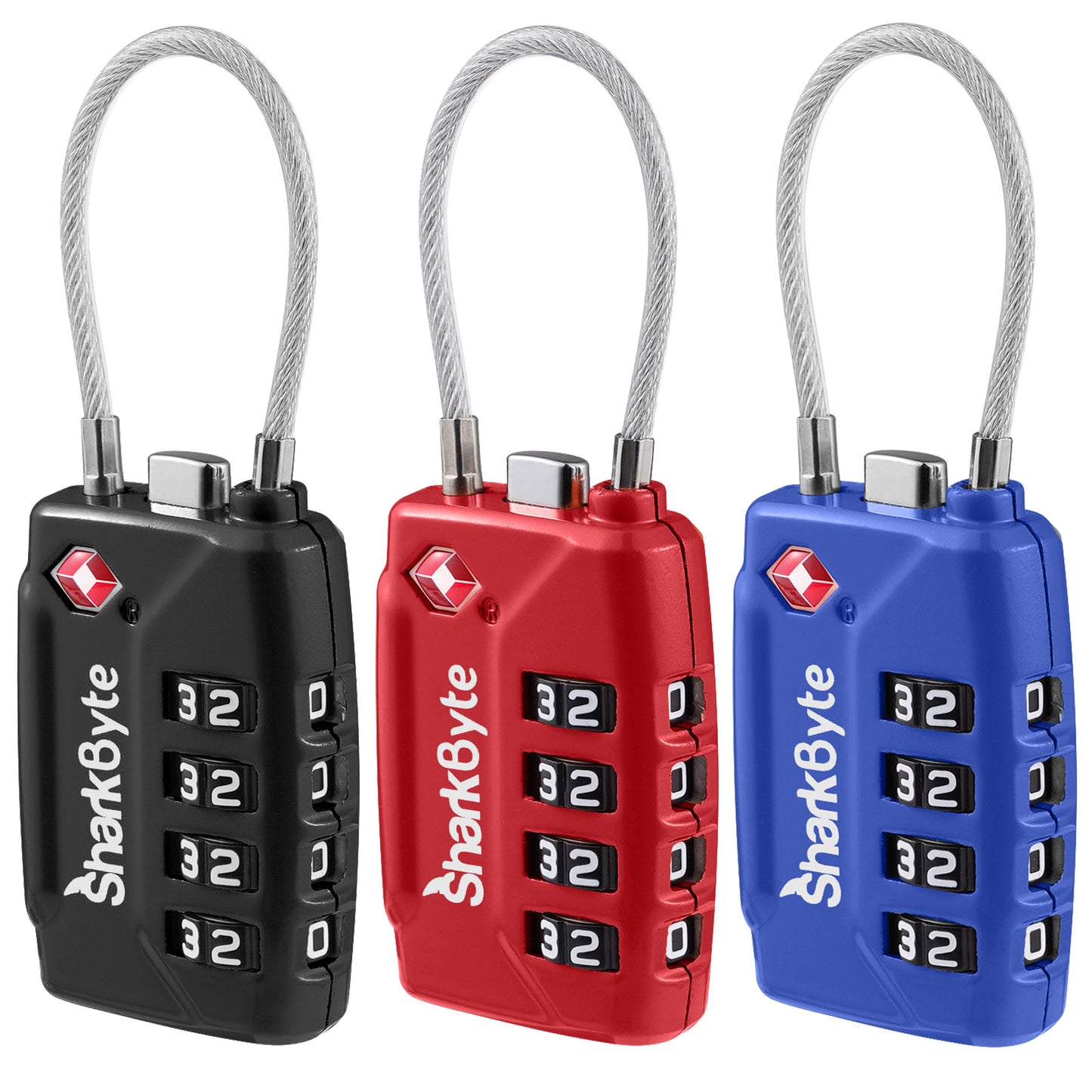 TSA Suitcase Locks 4-Dial Security Travel Combination Padlock