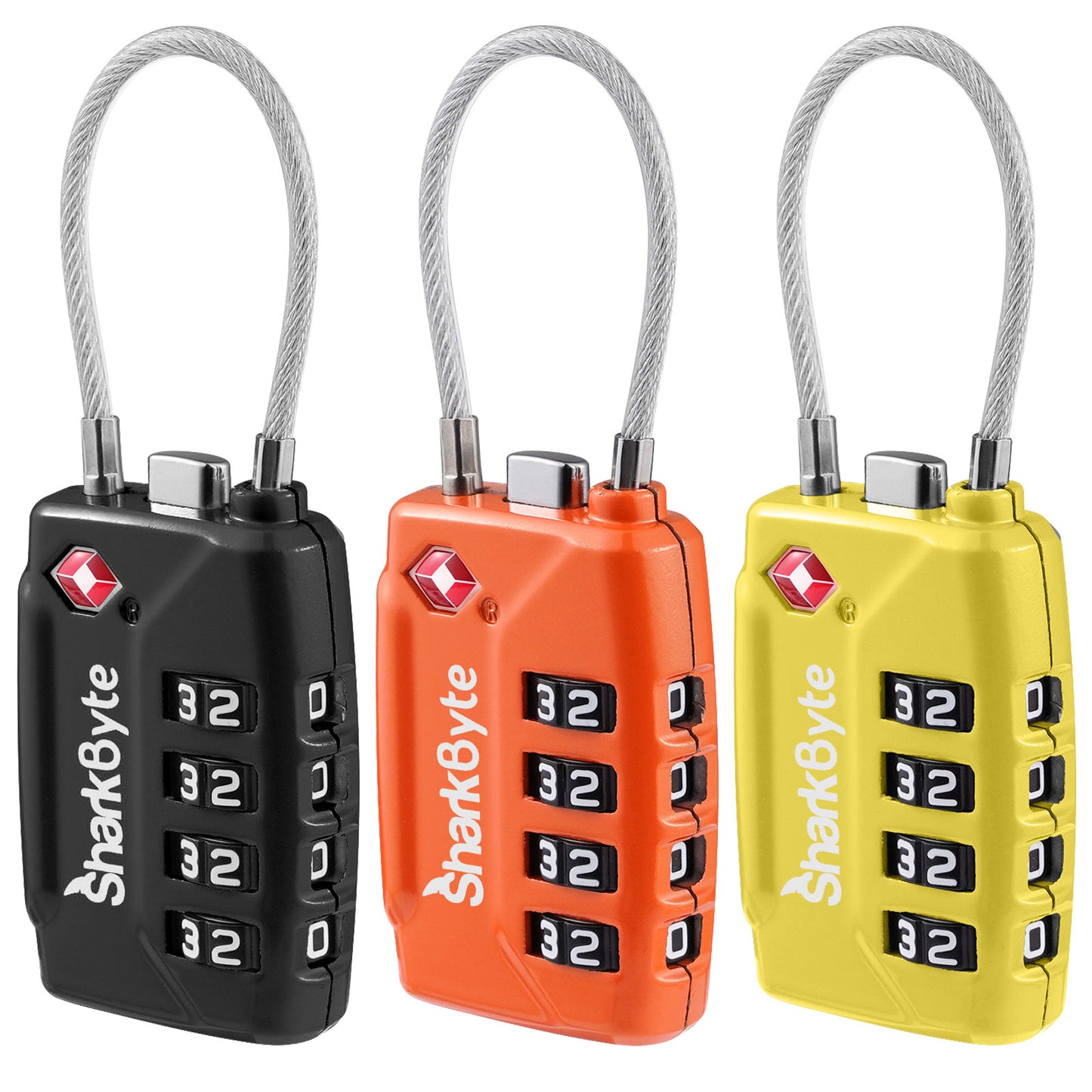 TSA Suitcase Locks 4-Dial Security Travel Combination Padlock