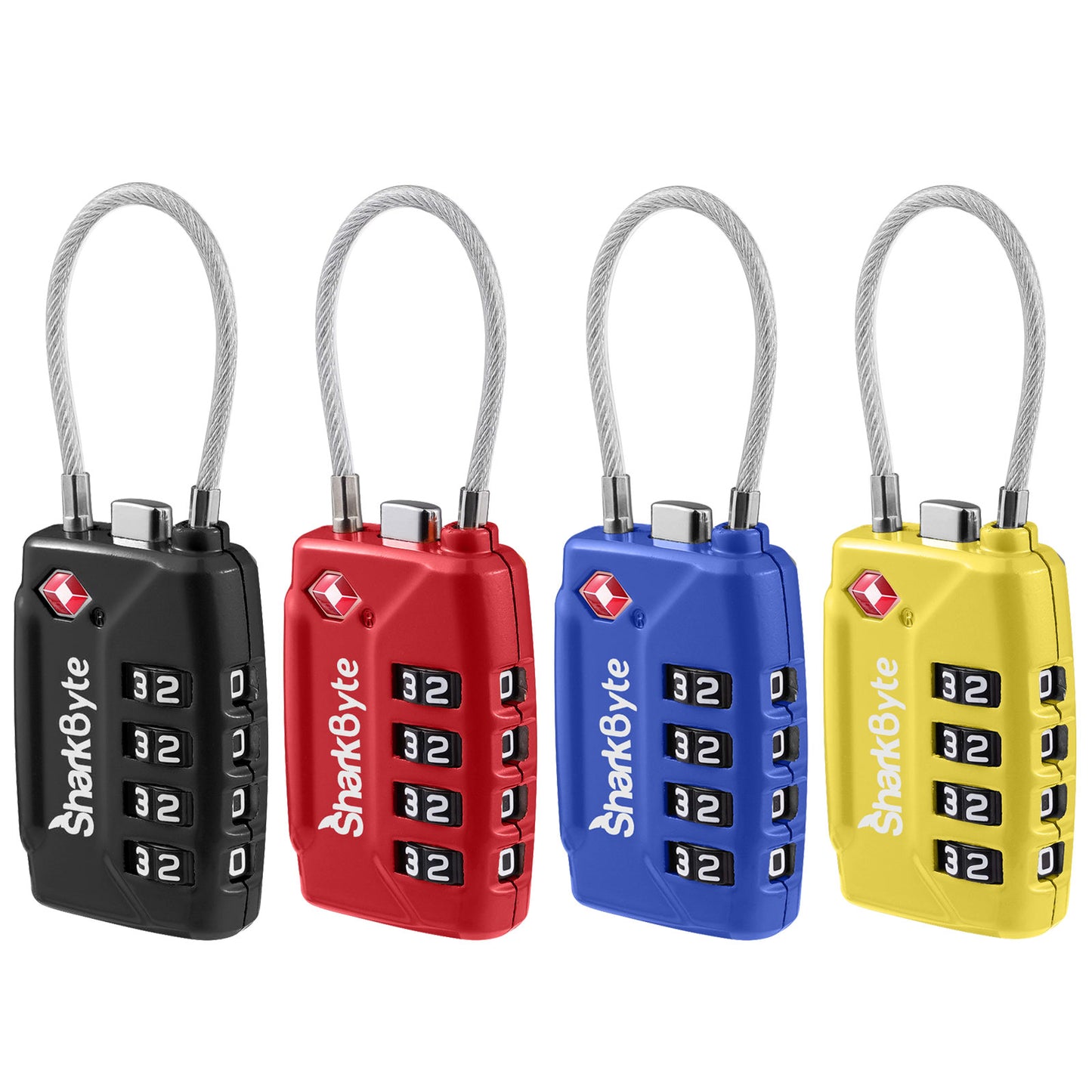 TSA Suitcase Locks 4-Dial Security Travel Combination Padlock