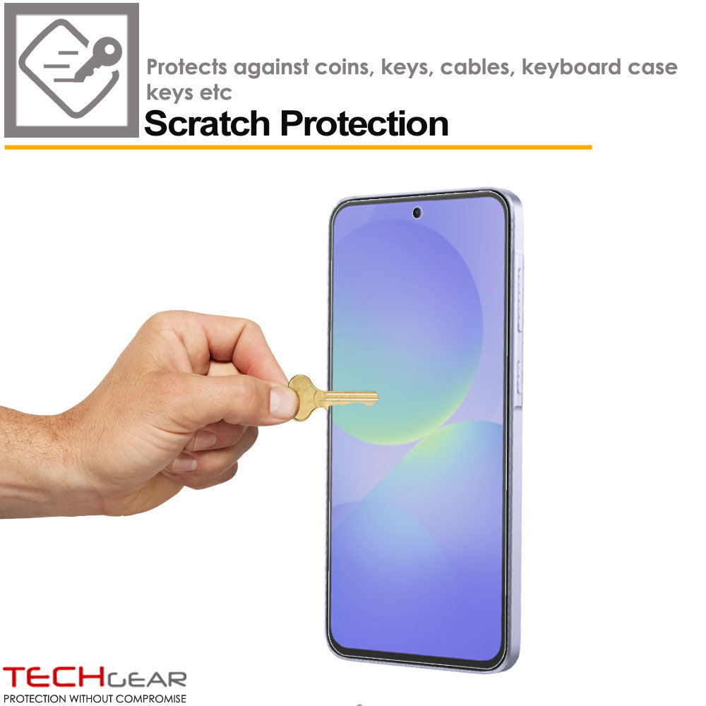 TECHGEAR Clear Screen Protector for Samsung Galaxy S25 FE & S24 FE – Ultra Clear PET Film with Easy-Clean Surface – 3 Pack / 5 Pack