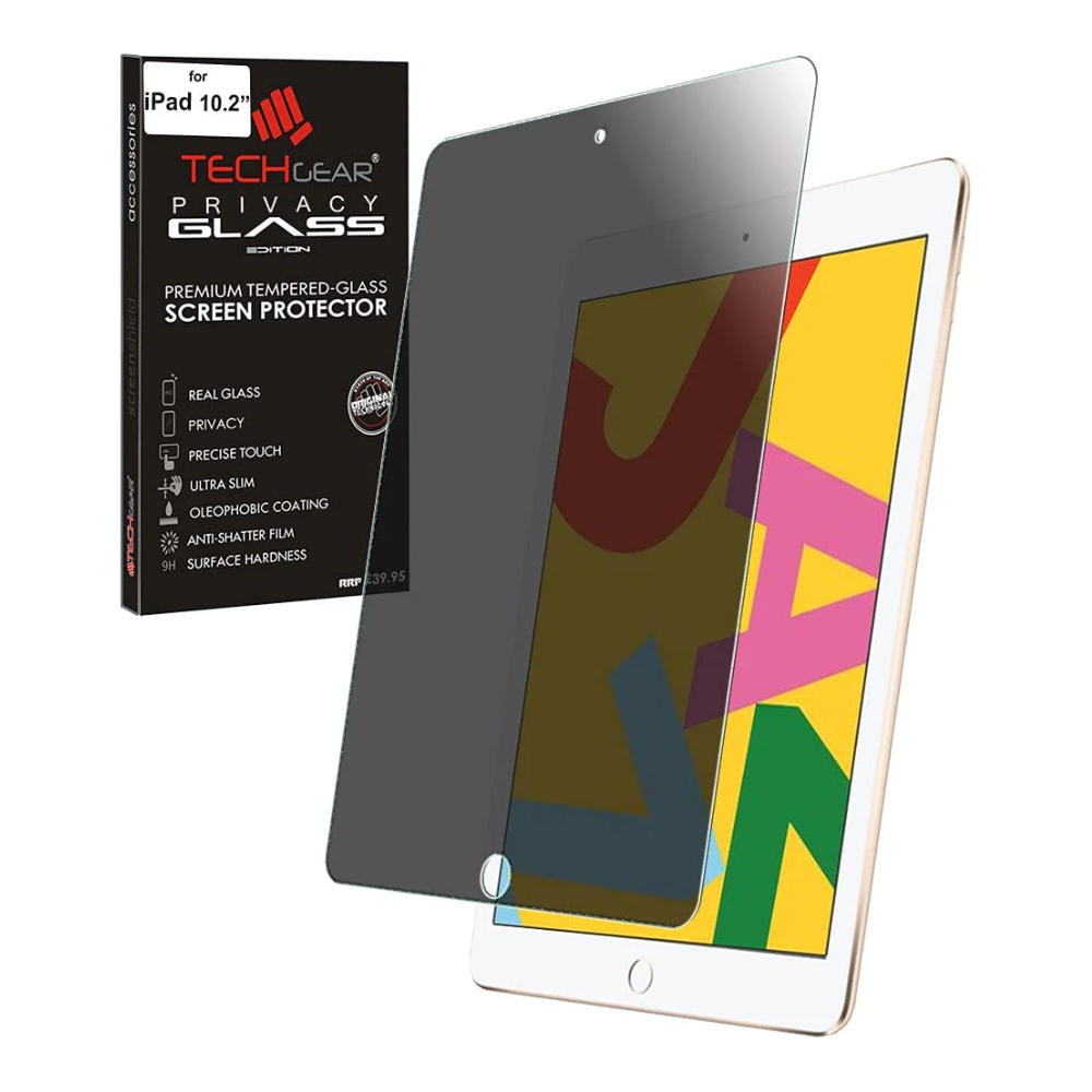 Apple iPad 10.2" (2021 - 2019, 9th / 8th / 7th Generation) Anti Spy, Privacy Tempered Glass Screen Protectors