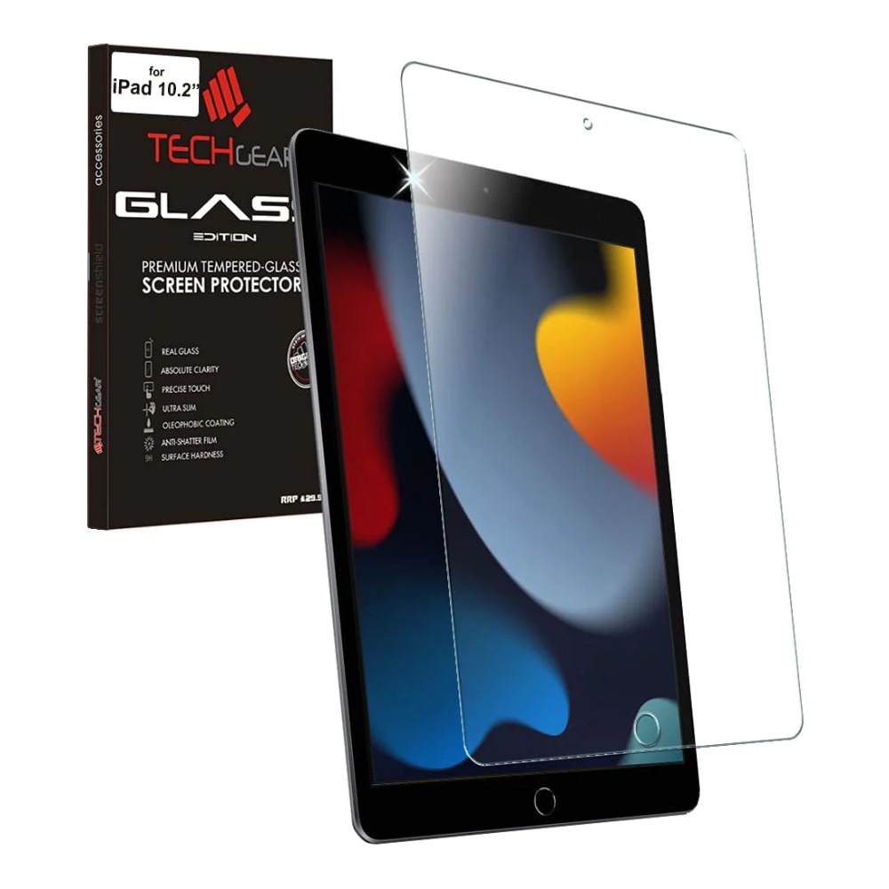 Apple iPad 10.2" (2021 - 2019, 9th / 8th / 7th Generation) Tempered Glass Screen Protectors
