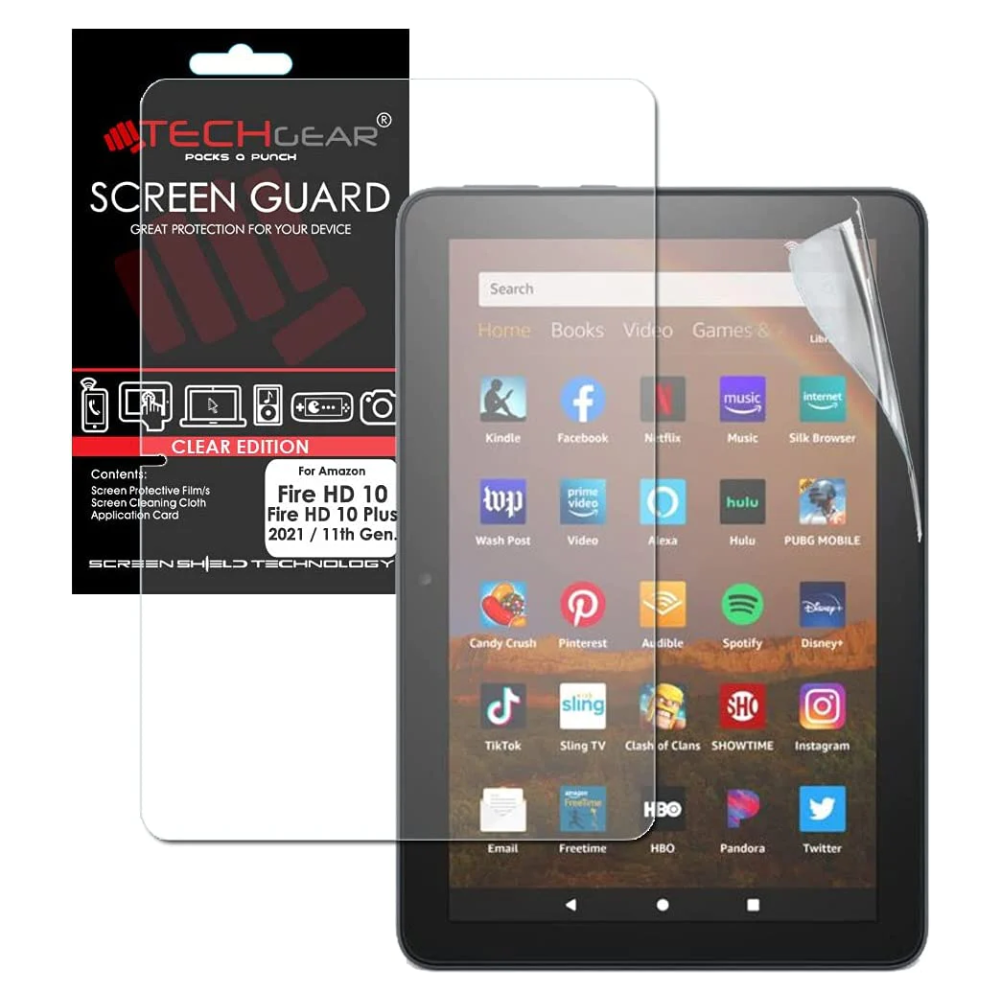 Amazon Fire HD 10" / HD 10" Plus (11th Generation) Clear Film Screen Protectors