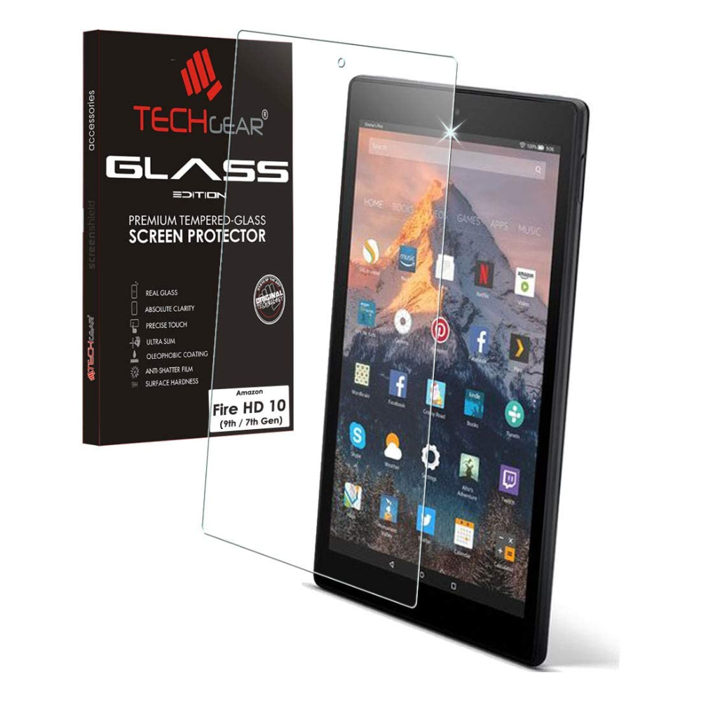Amazon Fire HD 10 2019 (7th / 9th Generation, 2019 / 2017) Tempered Glass Screen Protector