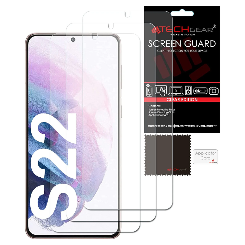 Samsung Galaxy S22 / S22 5G, CLEAR LCD Screen Protectors Cover Guards