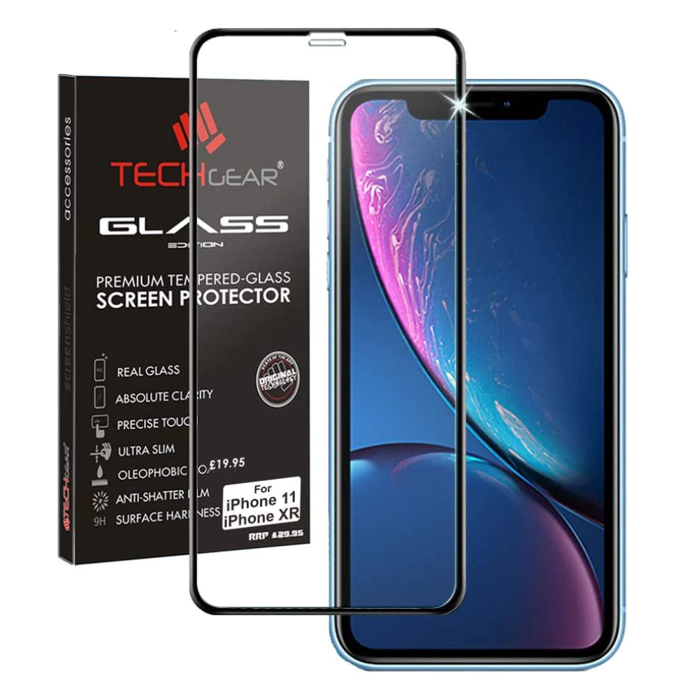 iPhone 11 / iPhoen XR Full Coverage 3D Tempered Glass Screen Protectors
