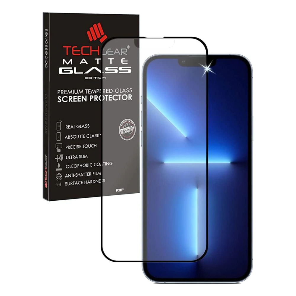 iPhone 13 Mini Anti Glare, Matte Full Coverage 3D Tempered Glass Screen Protectors