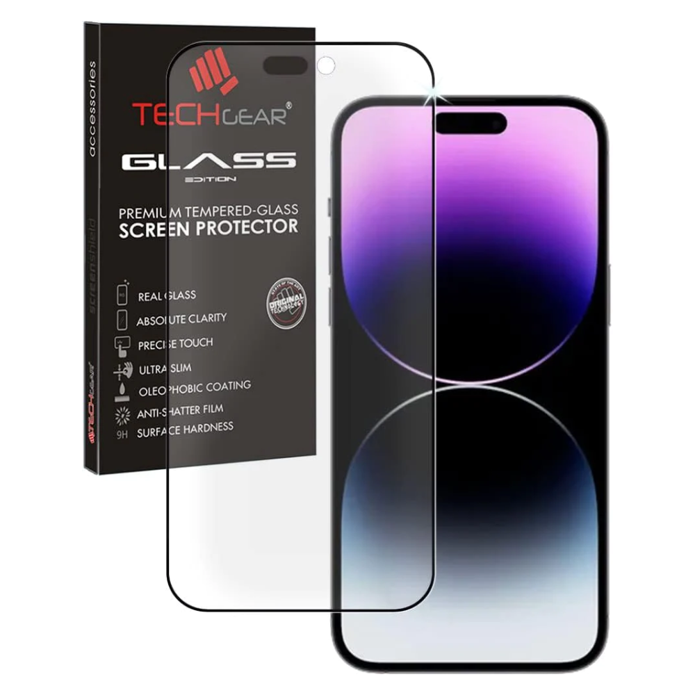 iPhone 14 Pro Max Anti Glare, Matte Full Coverage 3D Tempered Glass Screen Protectors