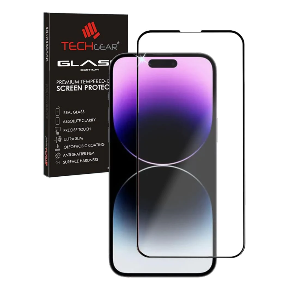 iPhone 14 Pro Max Full Coverage 3D Tempered Glass Screen Protectors