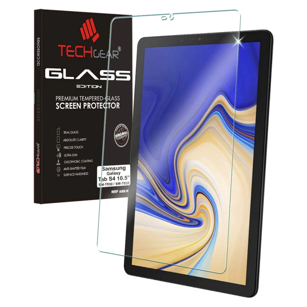 TECHGEAR Anti-Glare Screen Protector Compatible with Samsung Galaxy Tab S4 10.5"(SM-T830 Series) - MATTE Tempered Glass Screen Protector