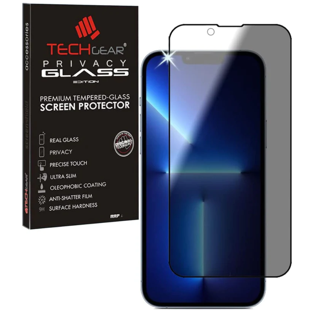 iPhone 13 Pro Max Anti Spy, Privacy Full Coverage 3D Tempered Glass Screen Protectors