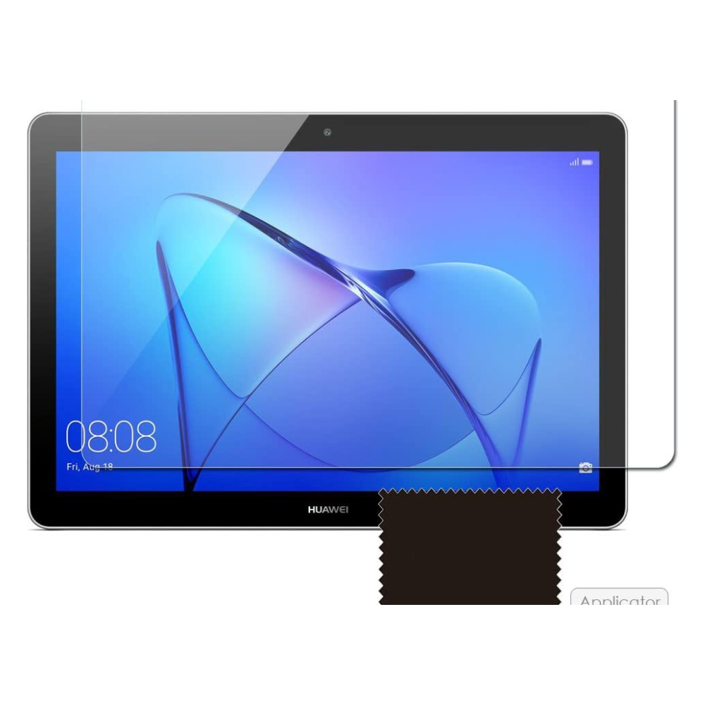 TECHGEAR Screen Protector for Huawei MediaPad T3 10 (9.6" Screen) - Clear Screen Protector with Screen Cleaning Cloth & Application Card