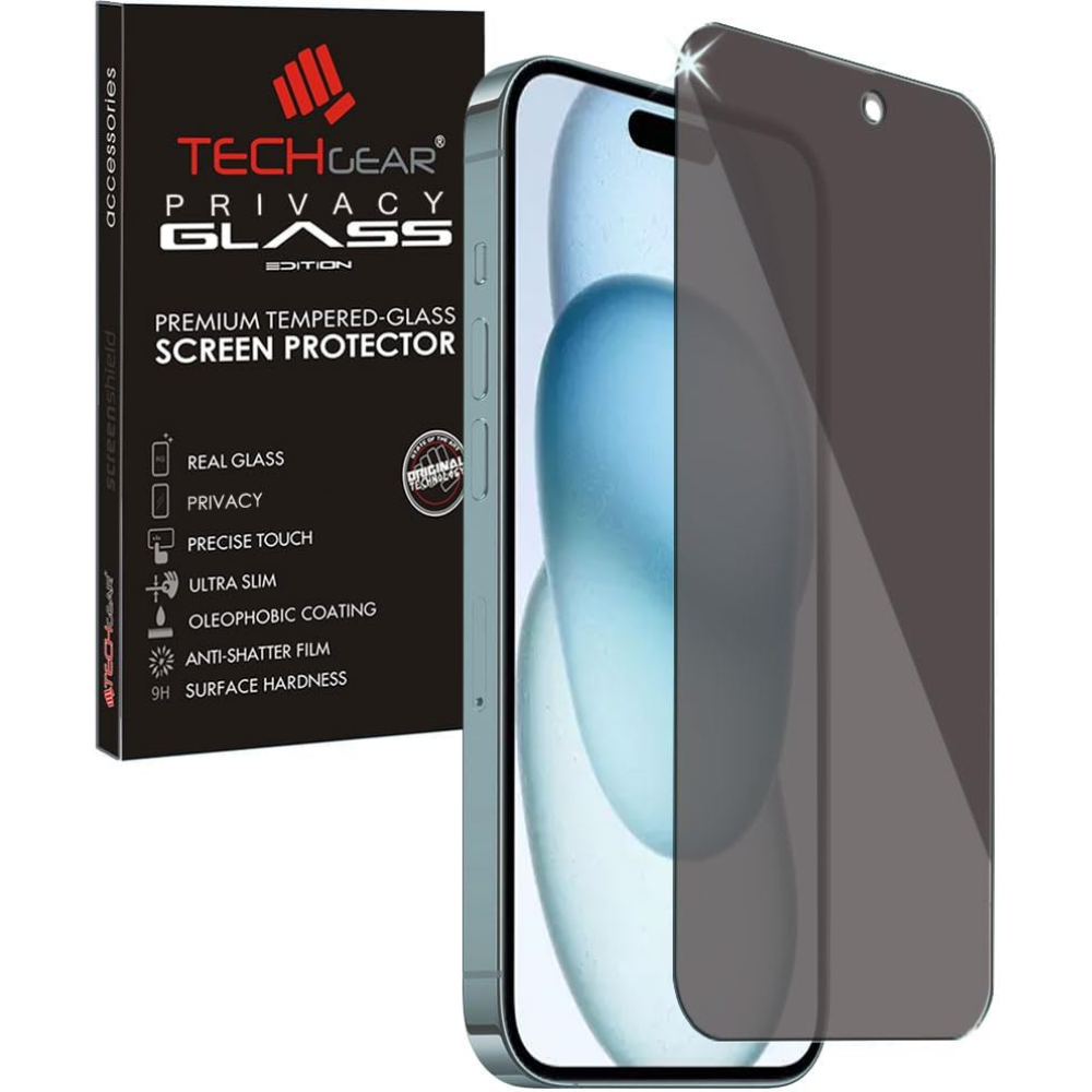 iPhone 15 Anti Spy, Privacy Tempered Glass Screen Protectors
