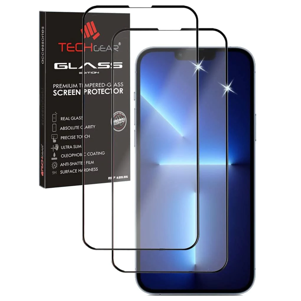 iPhone 13 / iPhone 13 Pro Full Coverage 3D Tempered Glass Screen Protectors
