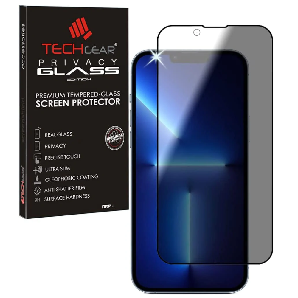 iPhone 13 / iPhone 13 Pro Anti Spy, Privacy Full Coverage 3D Tempered Glass Screen Protectors