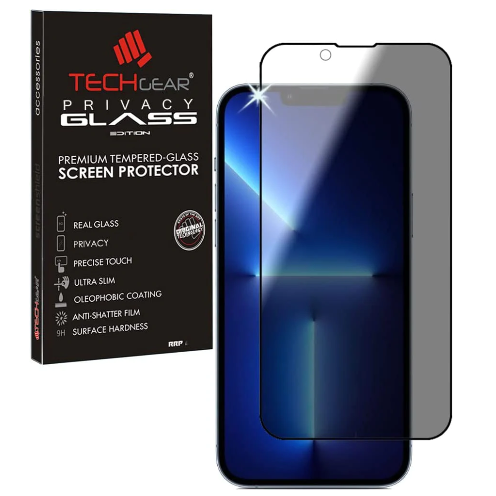 iPhone 13 Mini Anti Spy, Privacy Full Coverage 3D Tempered Glass Screen Protectors