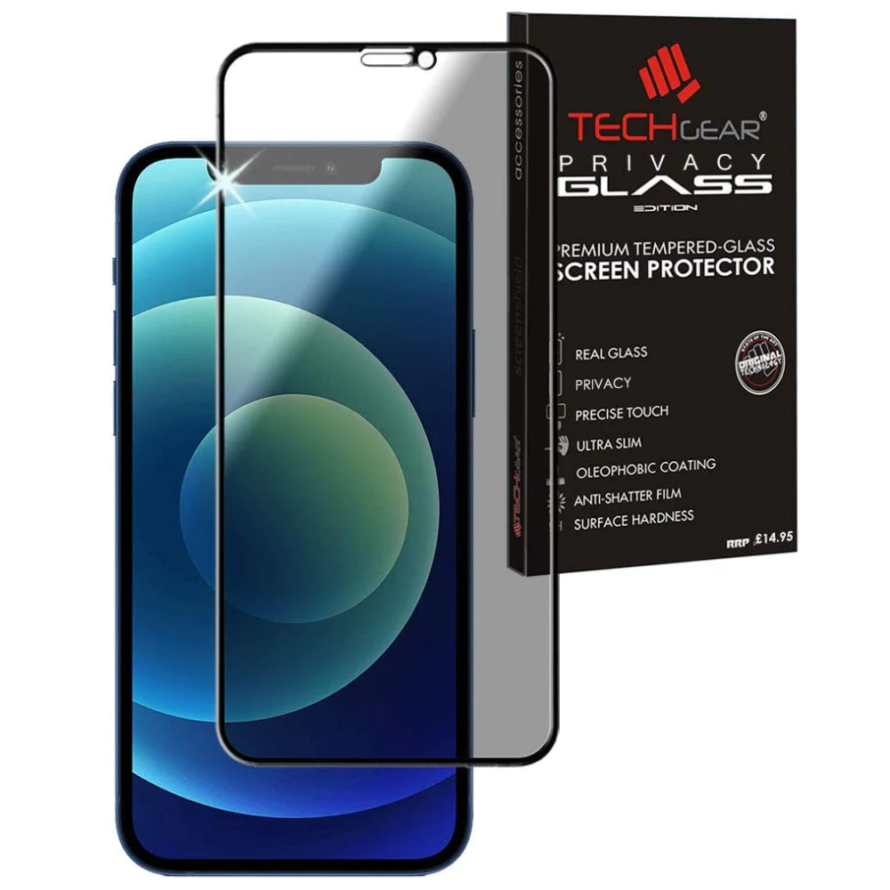 iPhone 12 / iPhone 12 Pro Anti Spy, Privacy Full Coverage 3D Tempered Glass Screen Protectors