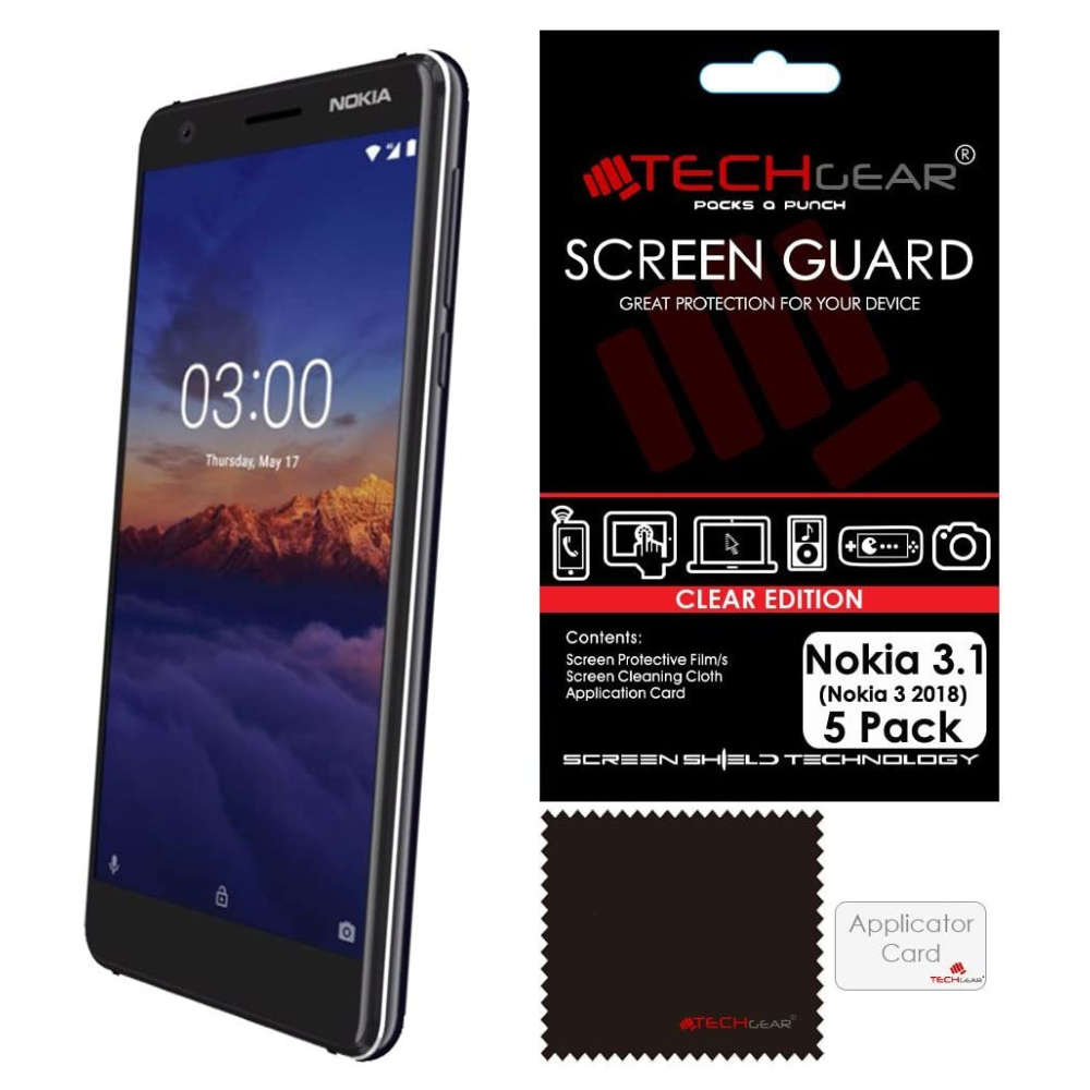 Nokia 3.1 Clear Film Screen Protectors
