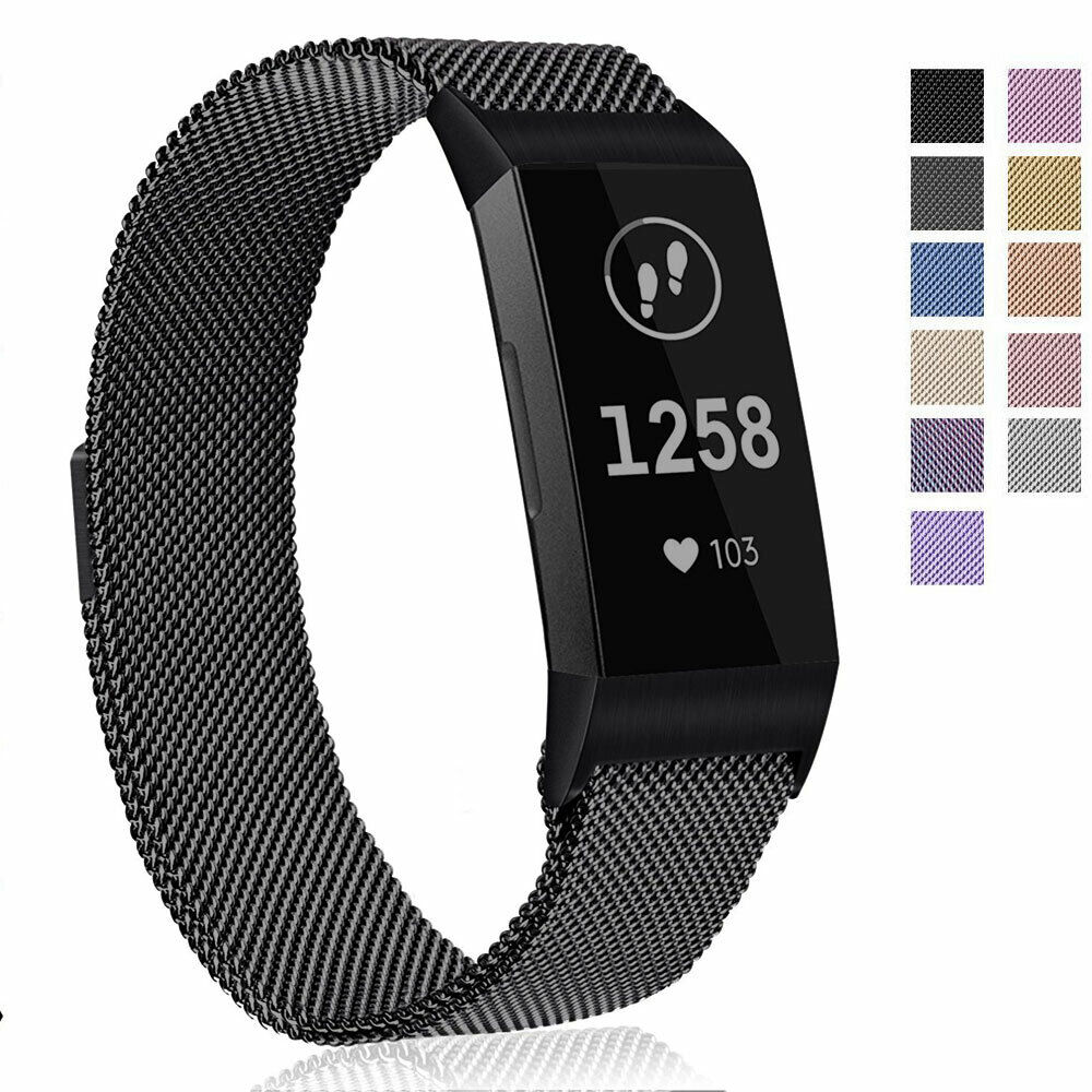 Milanese Stainless Steel Watch Band for Fitbit Charge 4 / 3
