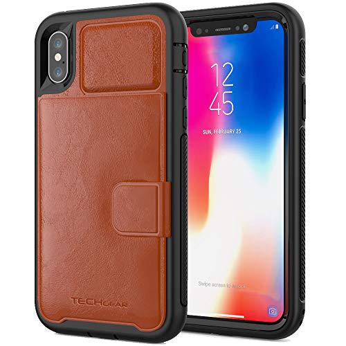 Tough Armoured Wallet 360 ShockProof Case with Card Slots & Stand for Apple iPhone XS Max