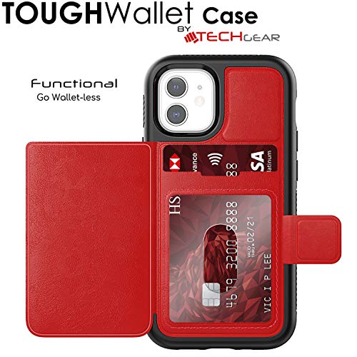 Tough Armoured Wallet 360 ShockProof Case with Card Slots & Stand for Apple iPhone 12 Mini